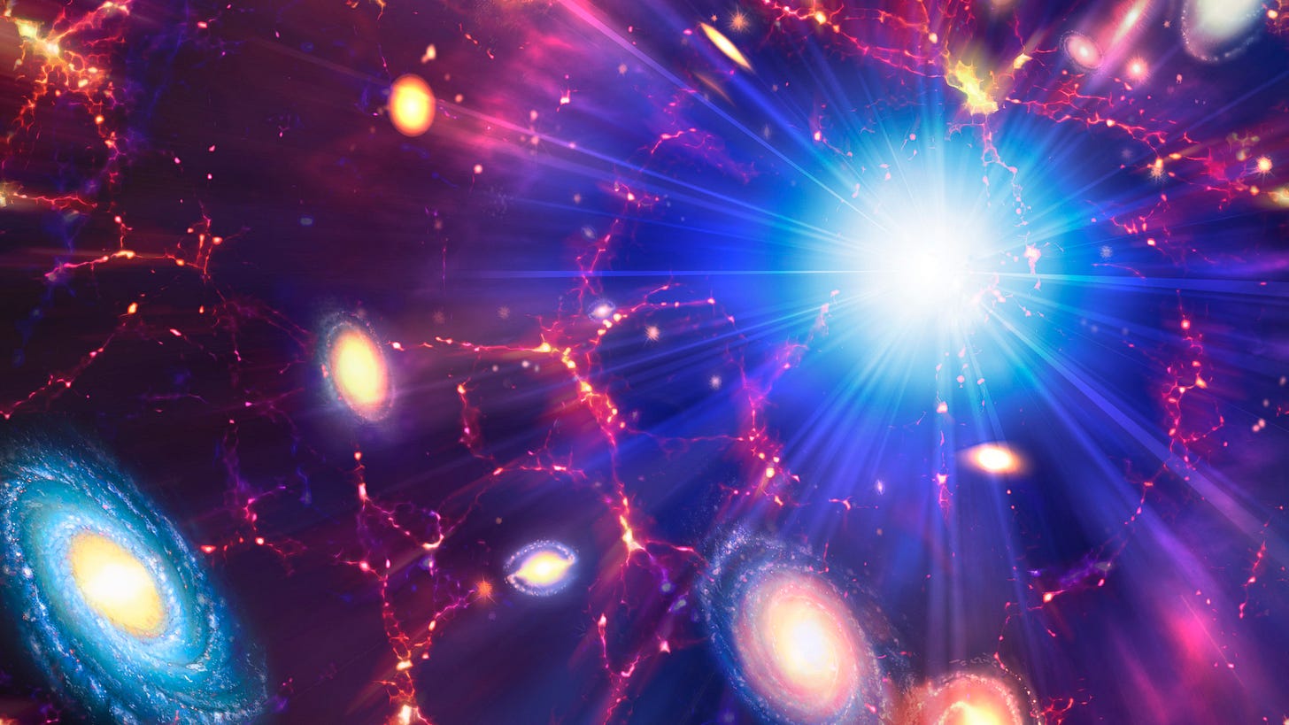 An artist's concept of the Big Bang. An artist's concept of the Big Bang.