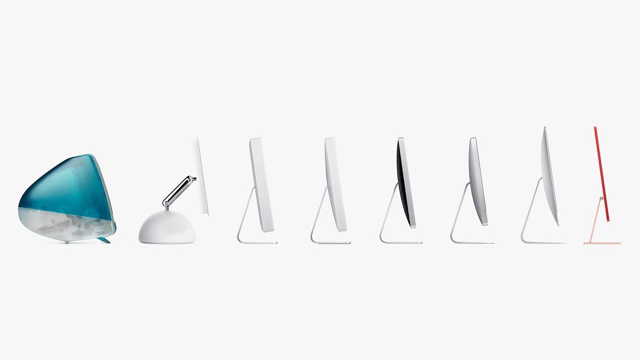 Watch iMac's Evolution! (1998 - 2021 supercut) - YouTube