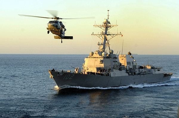A helicopter gunship from the USS Sampson fired on cocaine smugglers in the Pacific Ocean who refused to stop for boarding on July 10, 2025.