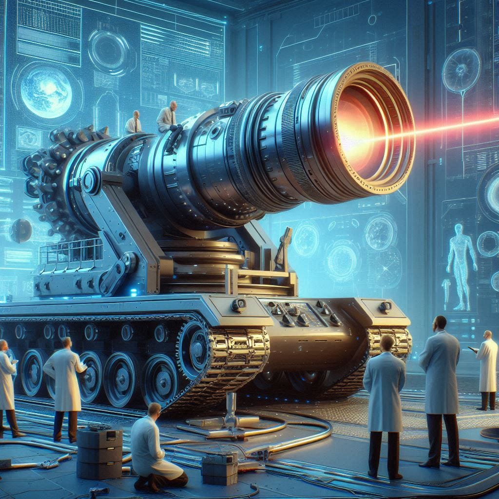 A Rússia prossegue na criação de um canhão a laser para derrubar satélites.