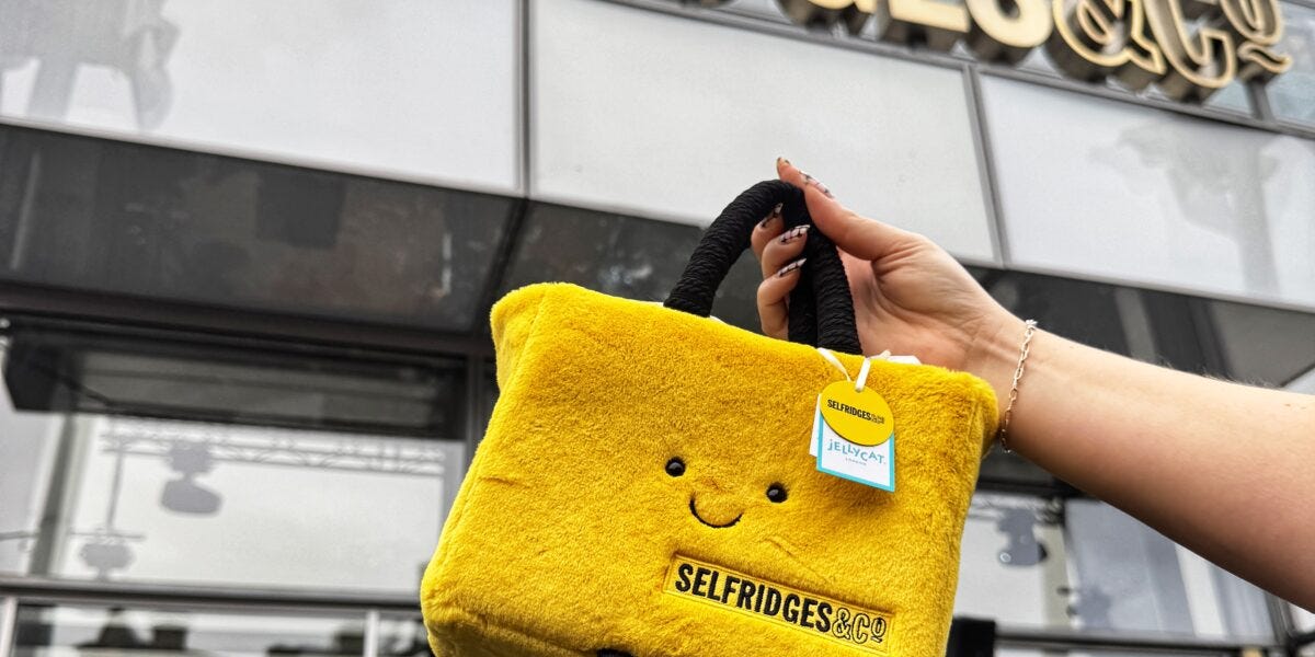 Jellycat Amuseables x Selfridges bag - Unorthodox Blend