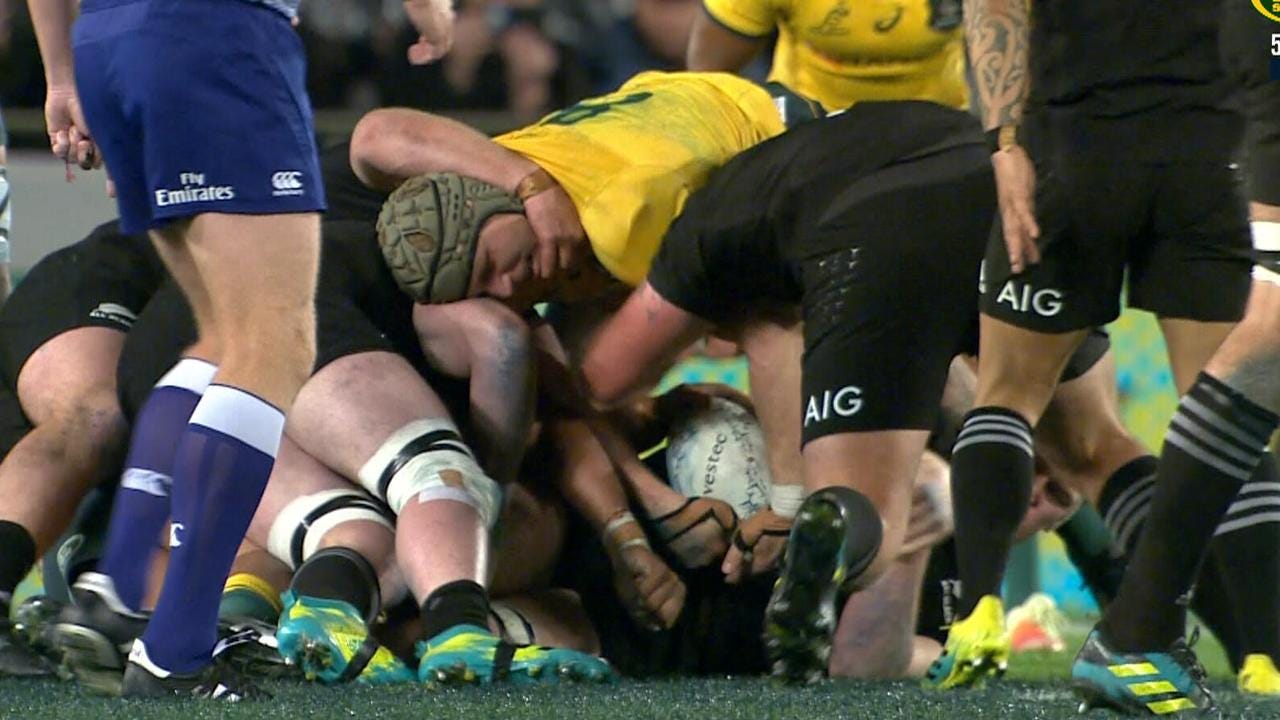 David Pocock neck roll video: All Blacks attack Wallaby in Bledisloe Cup
