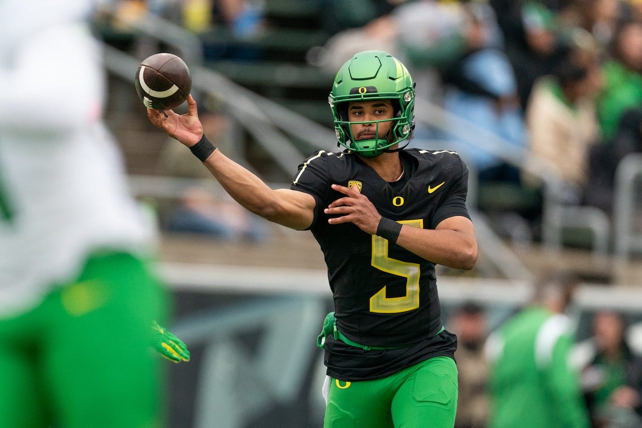 Dante Moore's time at Oregon has arrived as Ducks open spring practice - oregonlive.com Dante Moore's time at Oregon has arrived as Ducks open spring practice - oregonlive.com