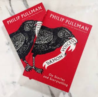 image of Pullman's book Dæmon Voices
