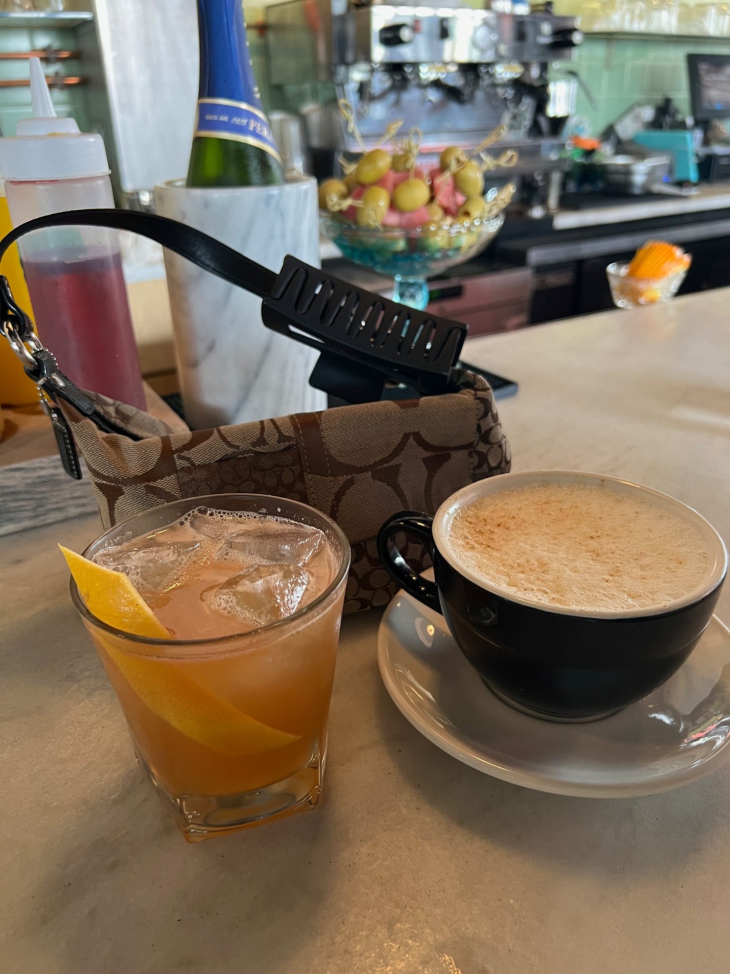 Paloma (left) and Chai Latte (right)