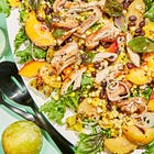 Curly Endive & Grilled Stone Fruit Salad