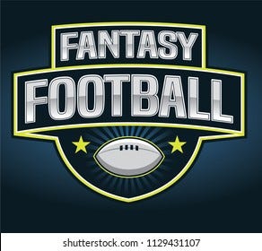 Fantasy Football Logo Stock Vector (Royalty Free) 1129431107 | Shutterstock