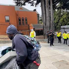 I was present at a homeless sweep at Baker & Oak (SF DMV) on July 29, 2024