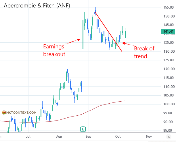 ANF daily chart ANF daily chart