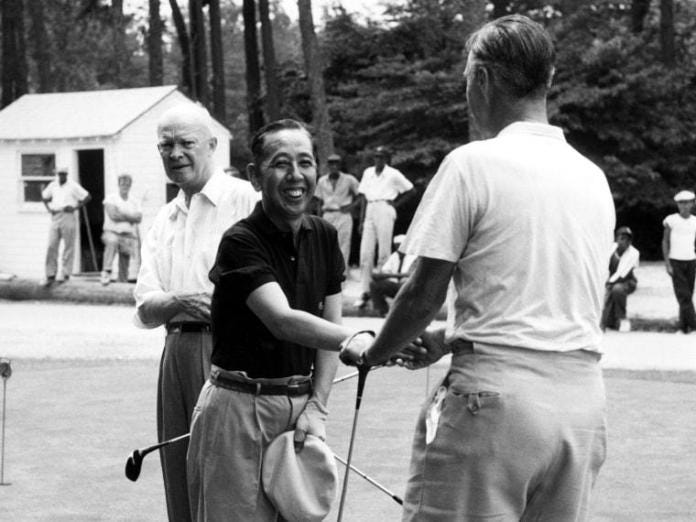 Nobusuke Kishi, Dwight Eisenhower, Prescott S. Bush, Nobusuke Kishi, Dwight Eisenhower, Prescott S. Bush,