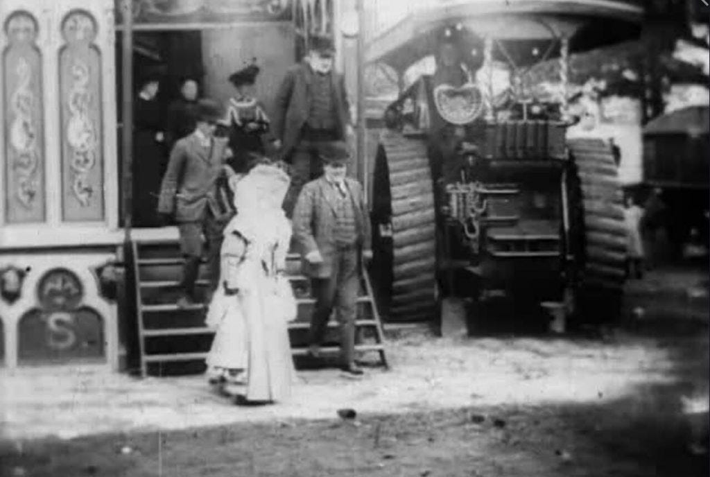 A 1908 video still of Lady Overtoun. A 1908 video still of Lady Overtoun.