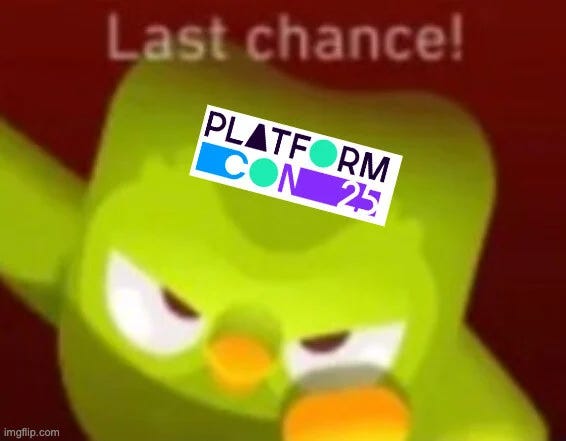 Platform masters. Tell me your secrets.