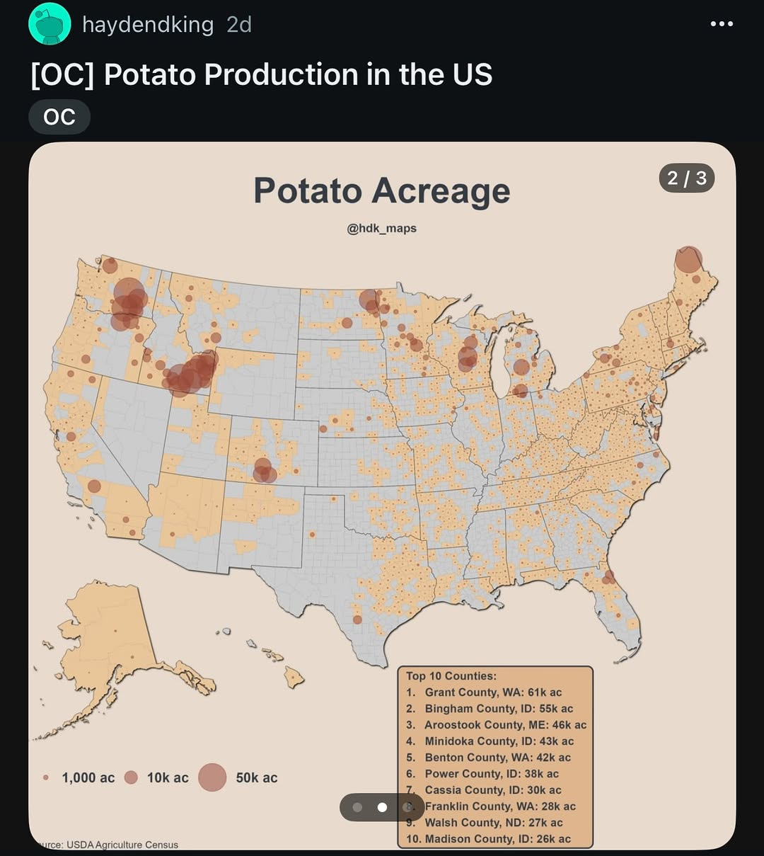 MAPPED: Potato Production in the U.S. MAPPED: Potato Production in the U.S.