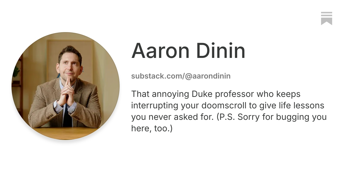 Aaron Dinin | Substack