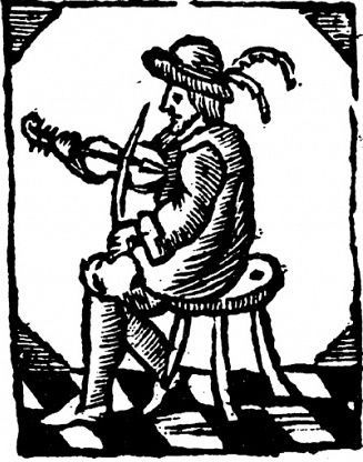 Fiddler from New Corant: | Medieval drawings, Medieval art, Woodcut