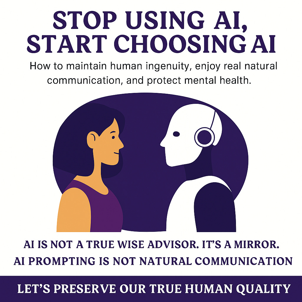Stop Using AI, Start Choosing AI - by Nan Li