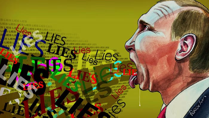 putin. LIES. ALWAYS. 