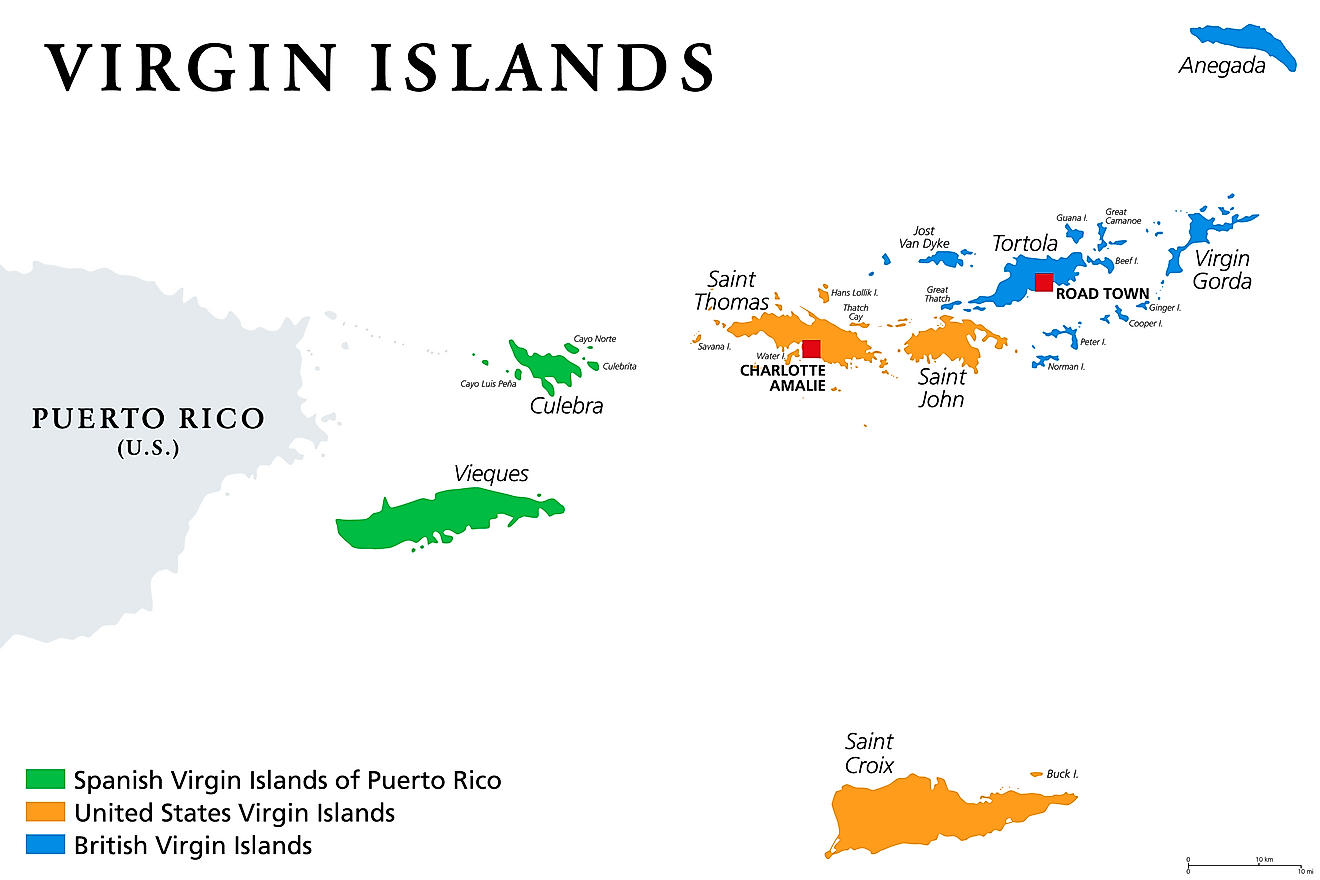 US Virgin Islands Maps & Facts - World Atlas