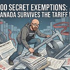 100 Secret Exemptions: How Canada Survives the Tariff War