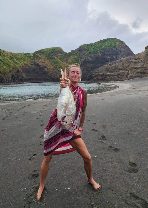 Dr. Vanessa walking her walk, and her dog too...