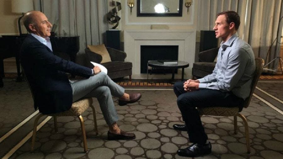 NBC gets monopoly on Ryan Lochte's lies and fall 2016 images NBC gets monopoly on Ryan Lochte's lies and fall 2016 images
