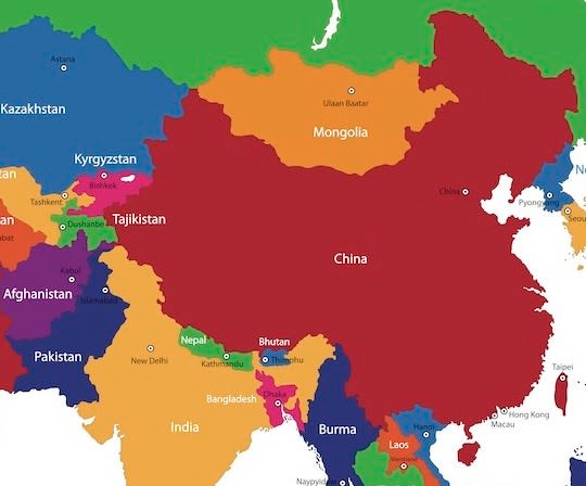 China at its borders