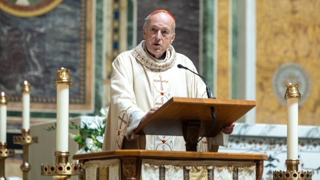 Cardinal Robert W. McElroy, the archbishop of Washington, delivered at a Mass at the Cathedral of St. Matthew the Apostle in Washington. Cardinal Robert W. McElroy, the archbishop of Washington, delivered at a Mass at the Cathedral of St. Matthew the Apostle in Washington.