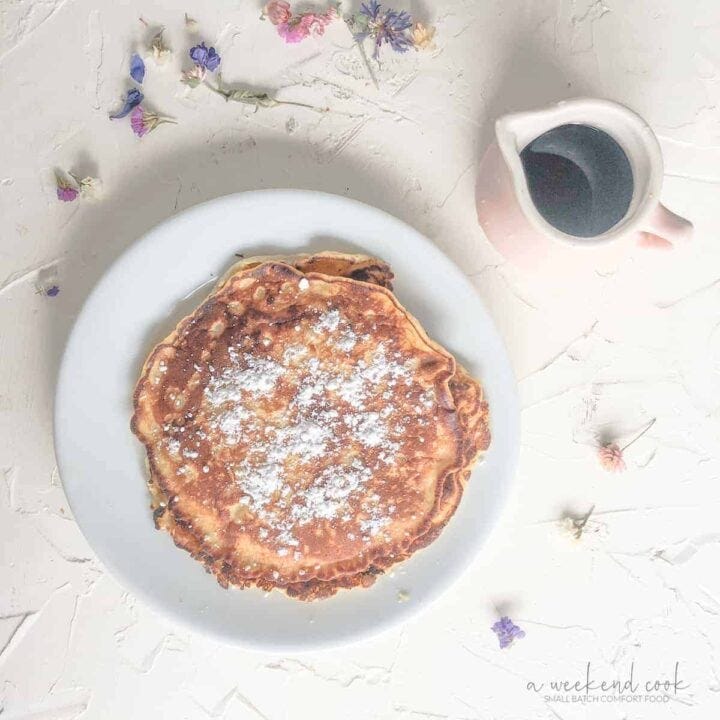 short stack of pancakes