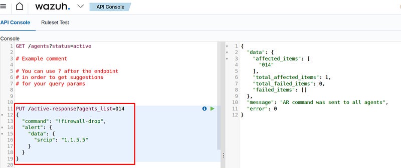Active Response using the Wazuh API - by ELWALI KARKOUB