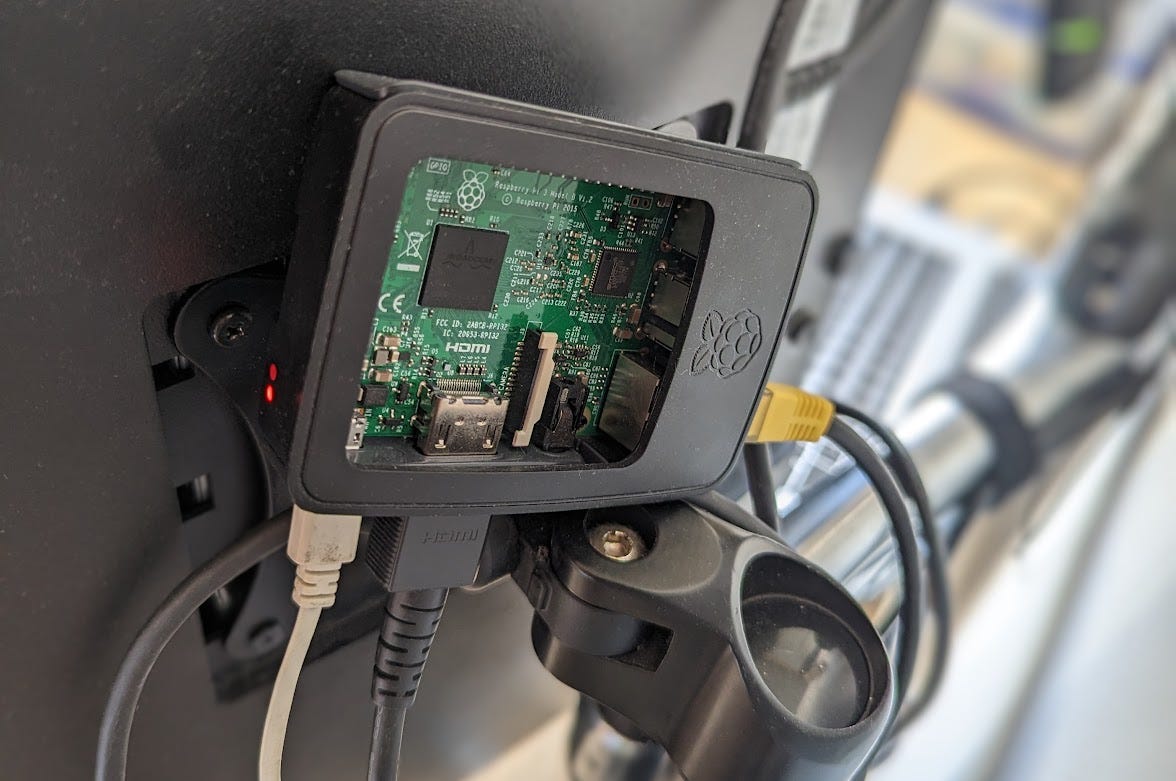 Using a Raspberry Pi to add a second HDMI port to a laptop