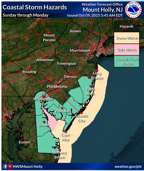 Major coastal storm to impact parts of the East Coast, while a ...