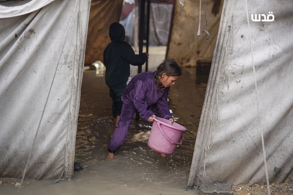 Rains worsen misery as Palestinians struggle to survive in Gaza - Palestine Will Be Free