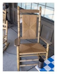 Cracker Barrel Traditional Woven Rocking Chair