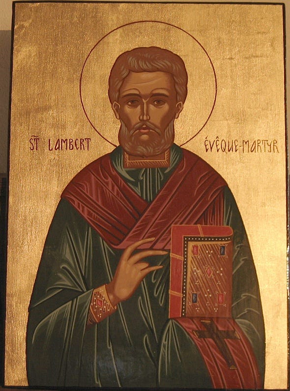 Saint Lambert, Bishop of Maastricht