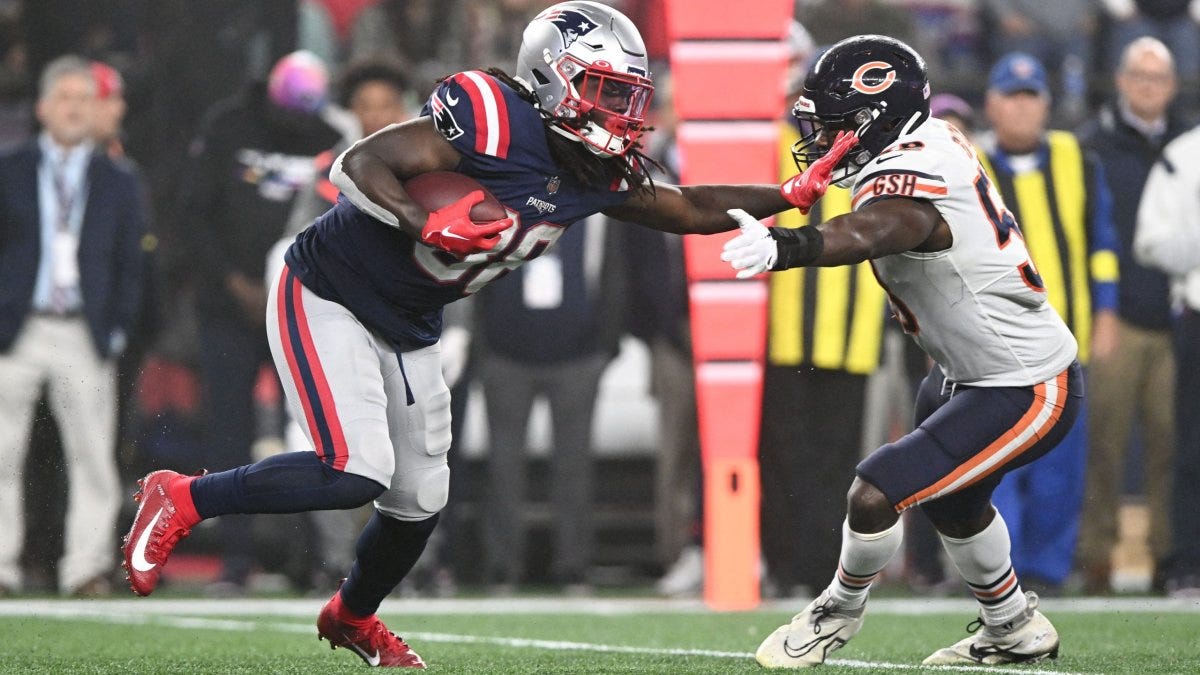 NFL Week 7 Fantasy Football Recap: Chicago Bears vs. New England Patriots