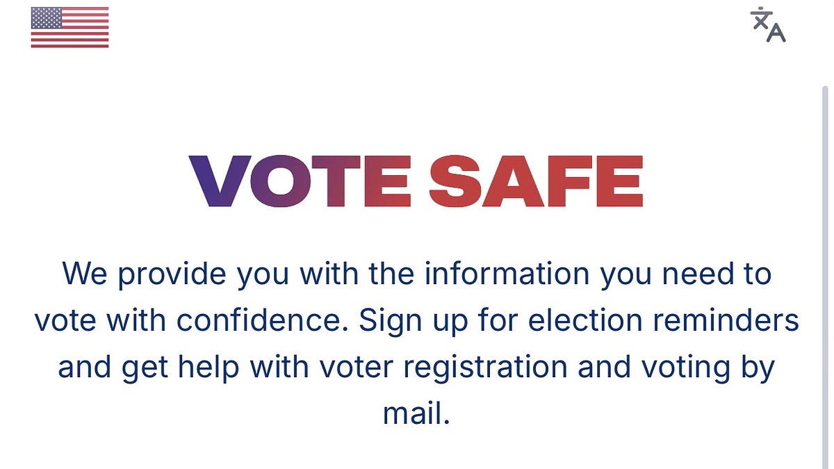 🚨VoteSafe.org IS Elon Musk—and He's Trying To Capture Your Sensitive Voter Data