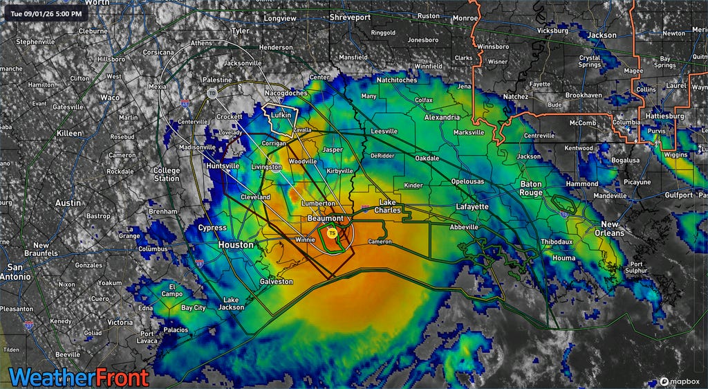 Edouard moving inland as a possible flooding threat after trying its best Gulfmaxxing on approach to Louisiana