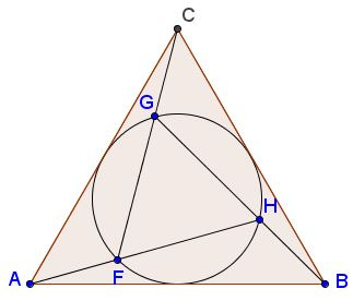 Golden Ratio in Equilateral Triangles