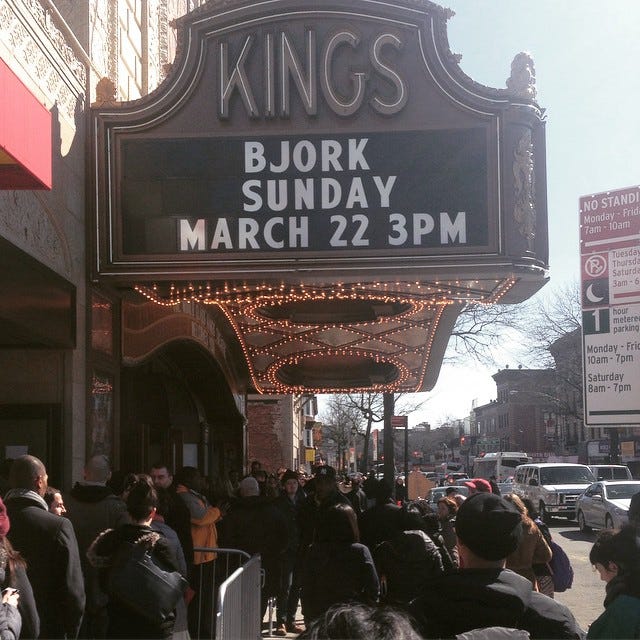 Björk at Kings Theater Björk at Kings Theater