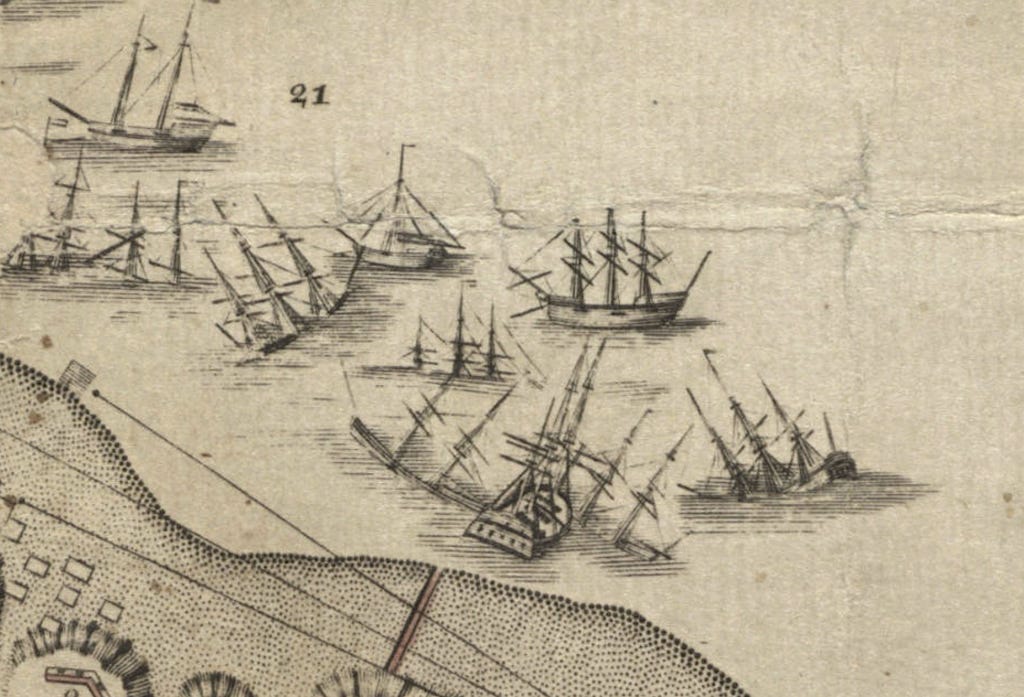 Detail of Sunken Ships