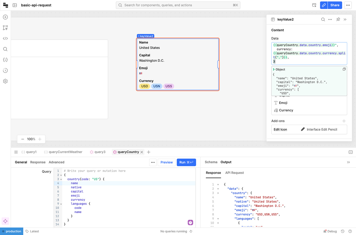 Click on keyValue2…