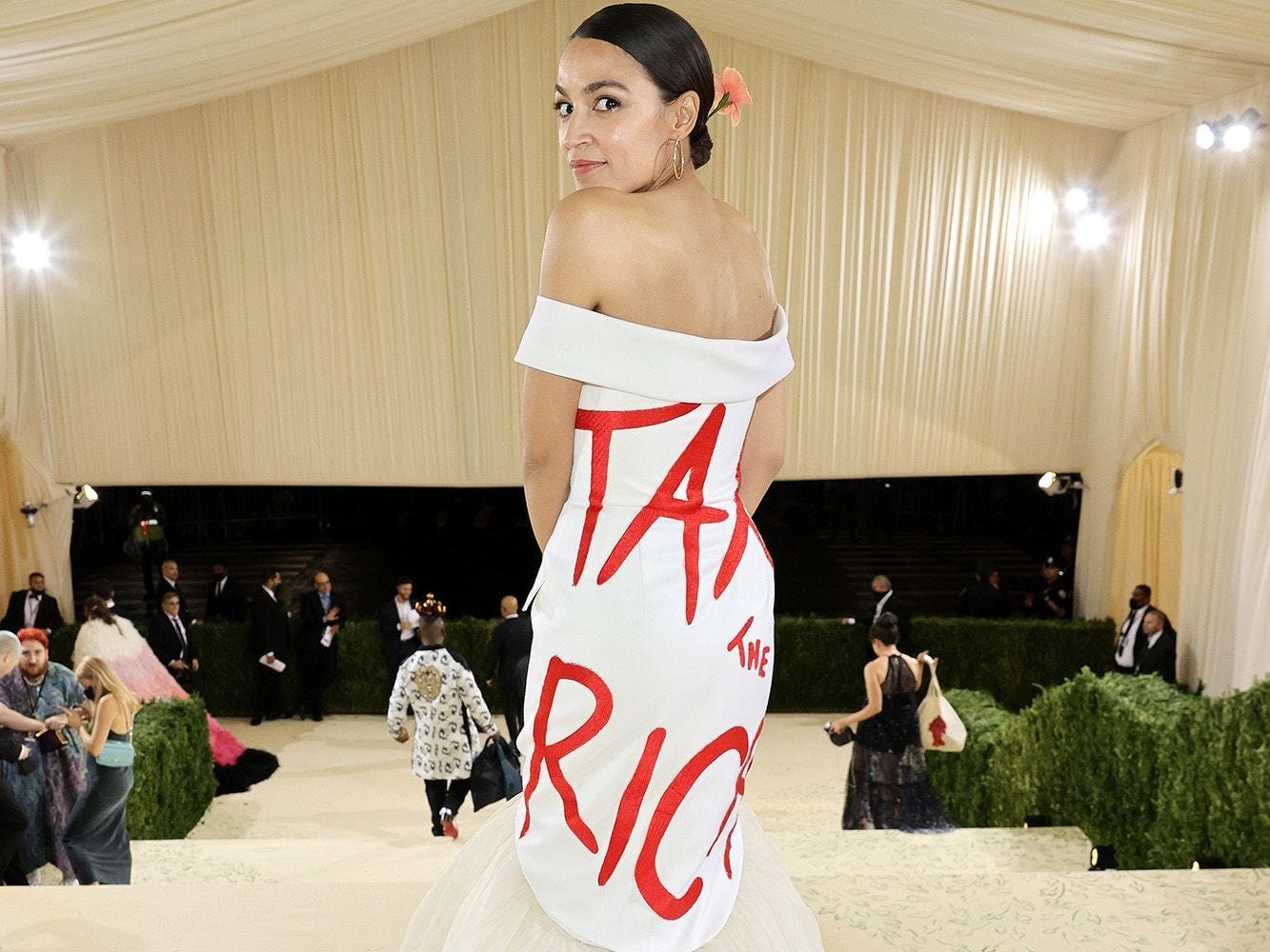 AOC's 'Tax the Rich' Dress Could've Used a Different Slogan - The ...