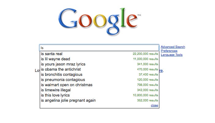 is "Is." The most open-ended verb in the English language, and this is what people do with it. Wow.