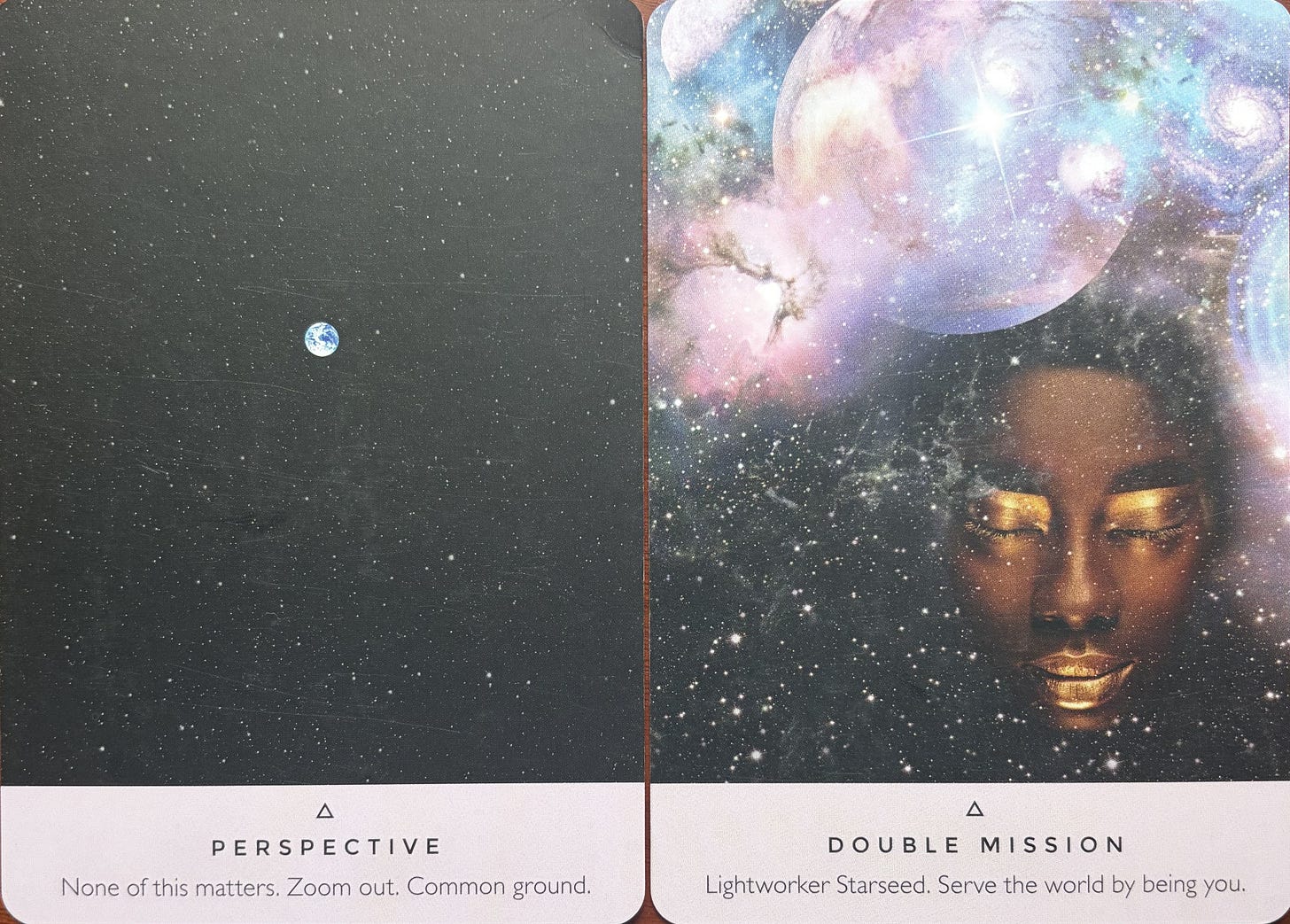 Perspective and double mission star seed Oracle deck