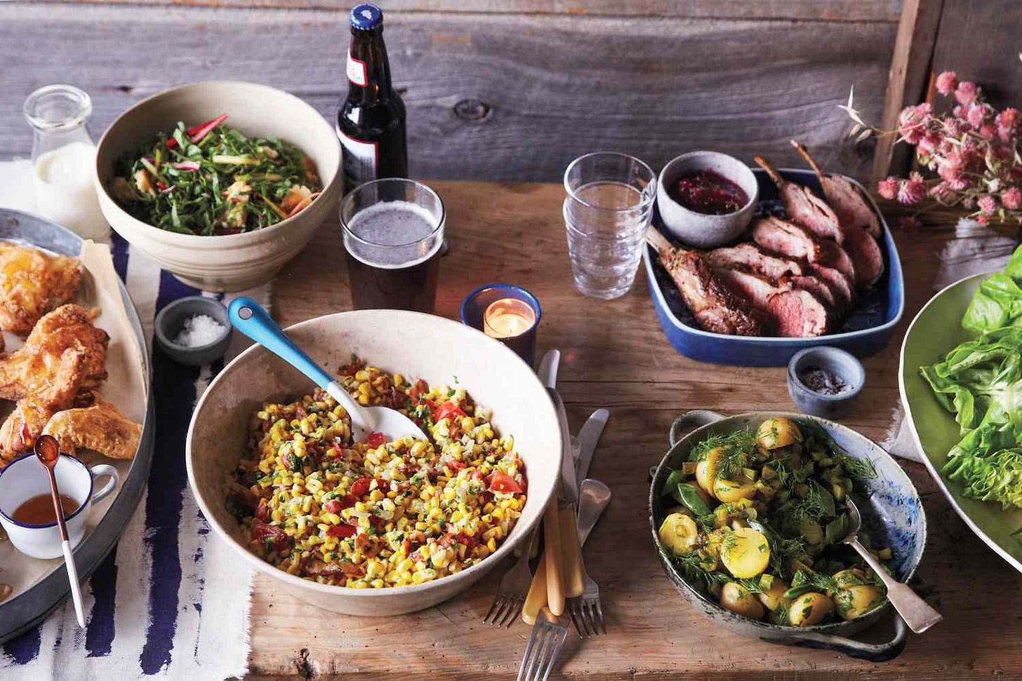 How to Set Up an Outdoor Buffet Table the Right Way