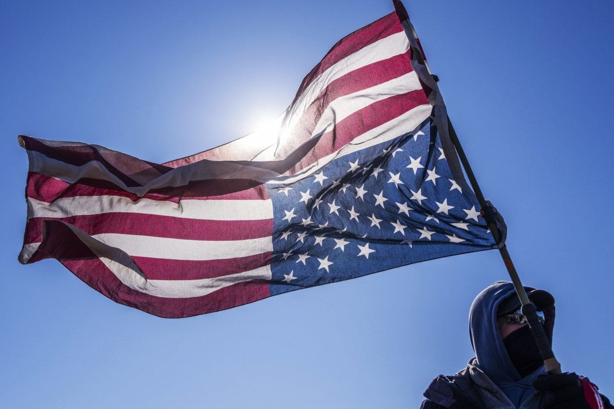 Upside Down American Flag