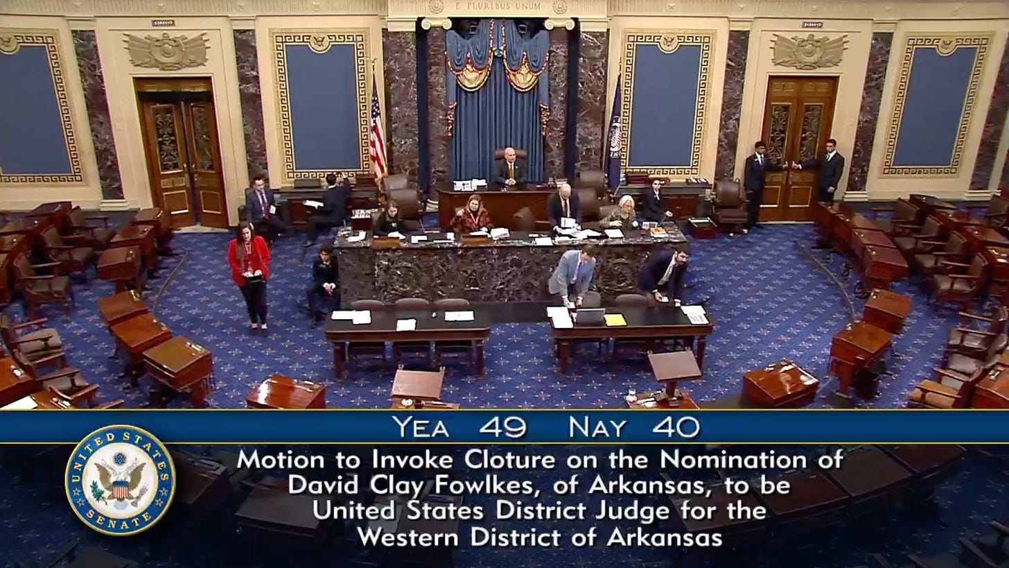 Fowlkes cloture vote