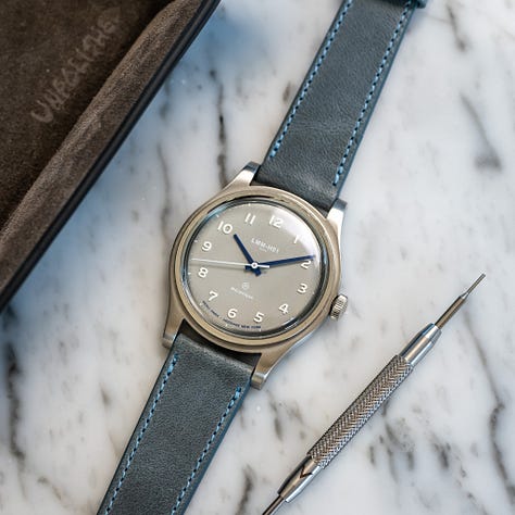 Canvas and leather watch straps for vintage watches