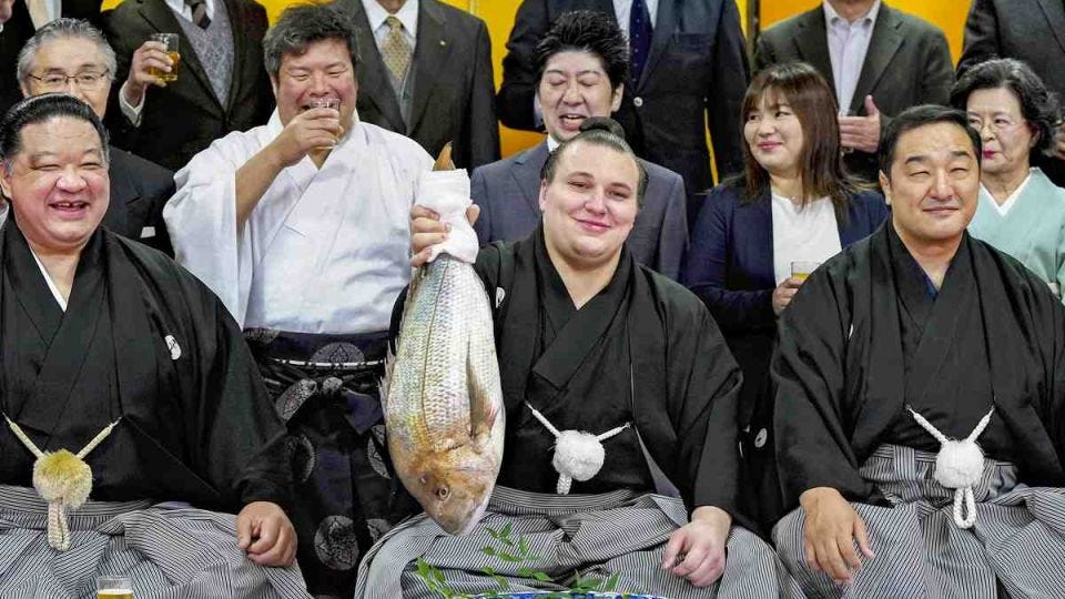 Newly promoted Ukrainian sumo wrestler Aonishiki expresses 'strong desire'  to attain highest rank of Yokozuna - Asia News NetworkAsia News Network