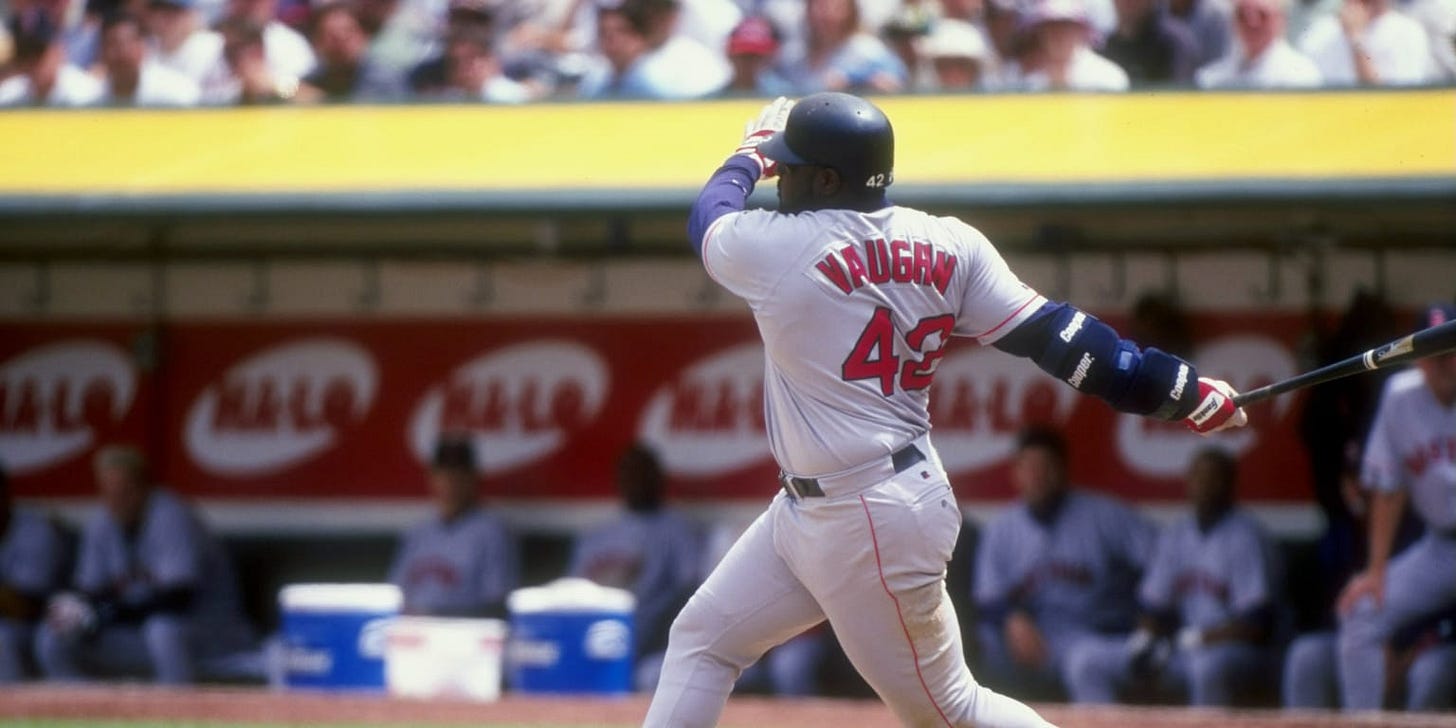 Mo Vaughn was last African American No. 42 in MLB Mo Vaughn was last African American No. 42 in MLB